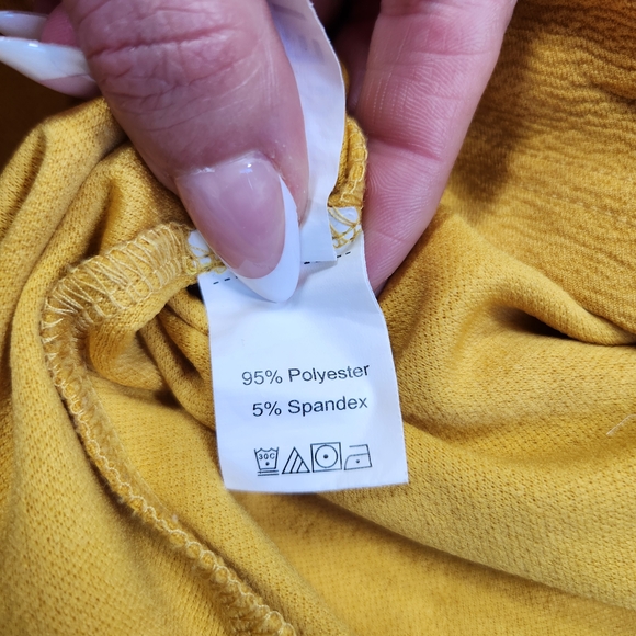 Chic Yellow High Low Women's Dress size L - Picture 5 of 6